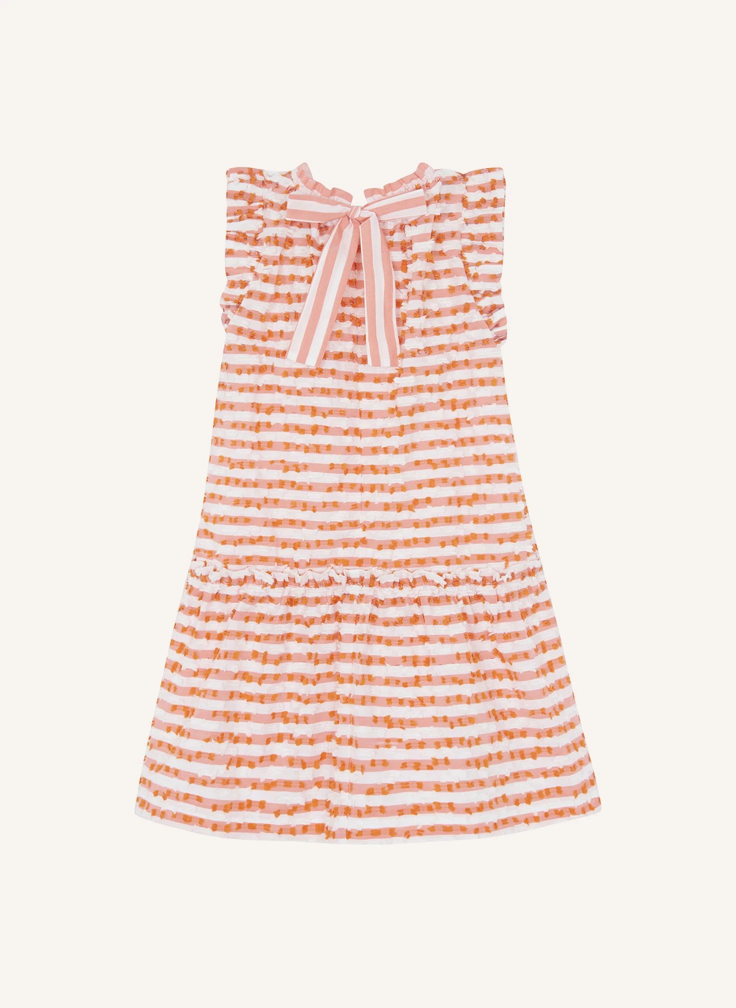 Robe Sans Manches Rayée | Blanc- Image produit n°4