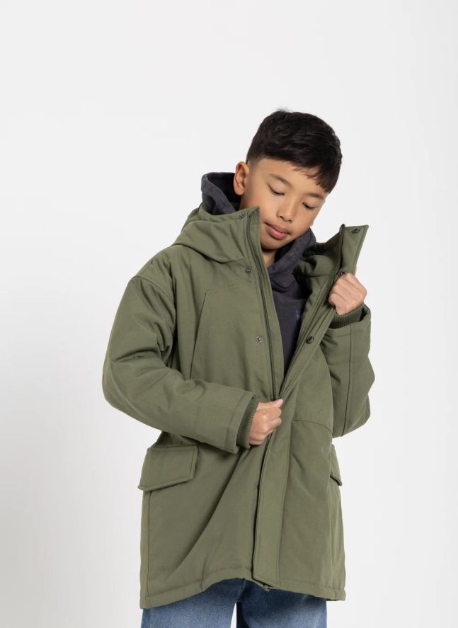 Parka acolchada con forro Oden | Verde Kaki