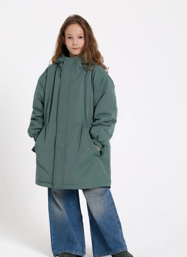 Parka Doublée Fox Fibres Recyclées | Vert canard