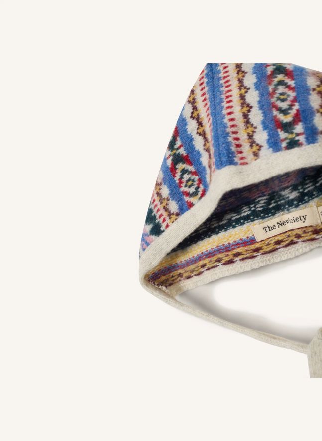 Bonnet Caia Jacquard  | Bleu