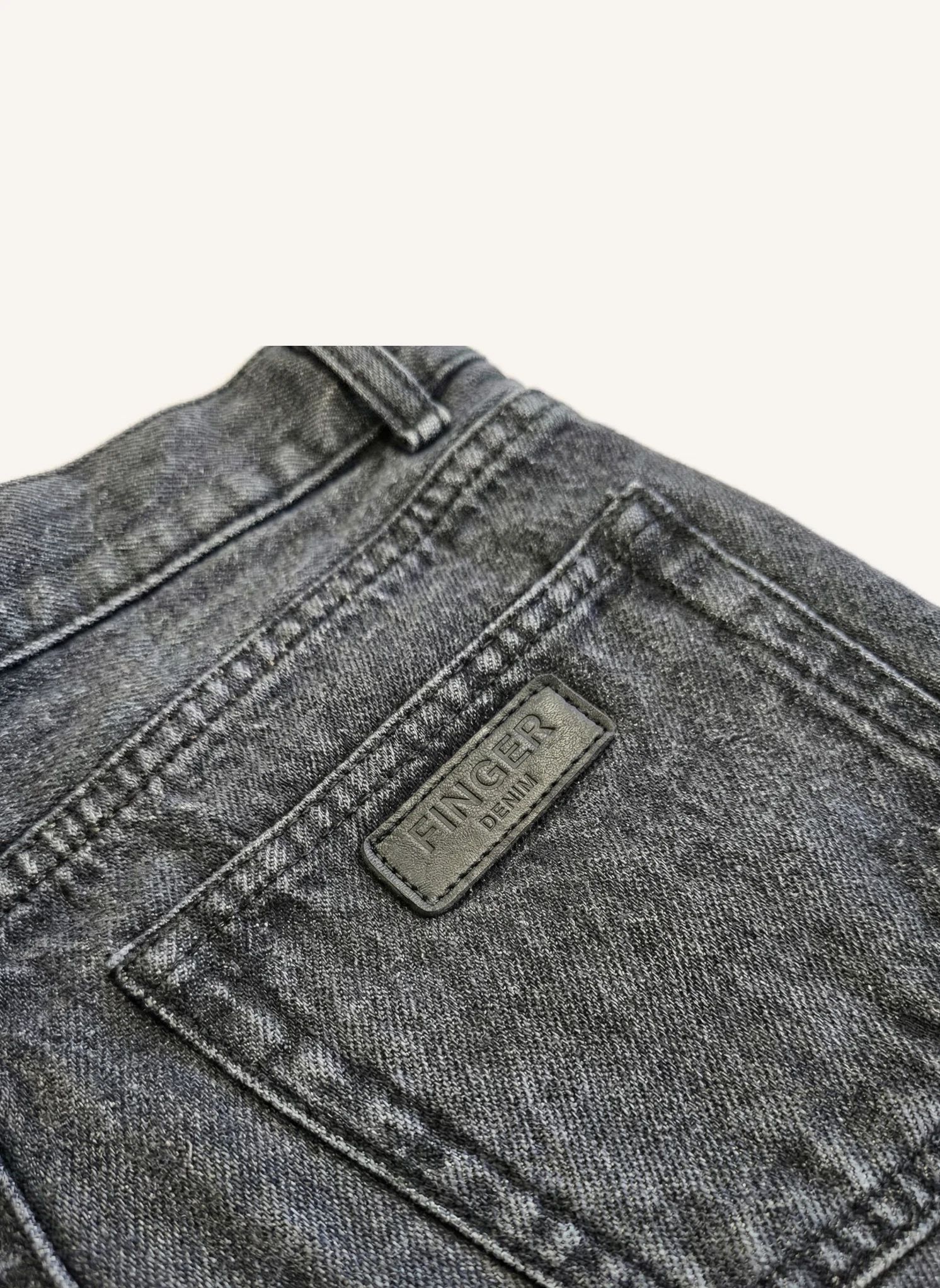 Short Denim Eva | Denim gris- Image produit n°12
