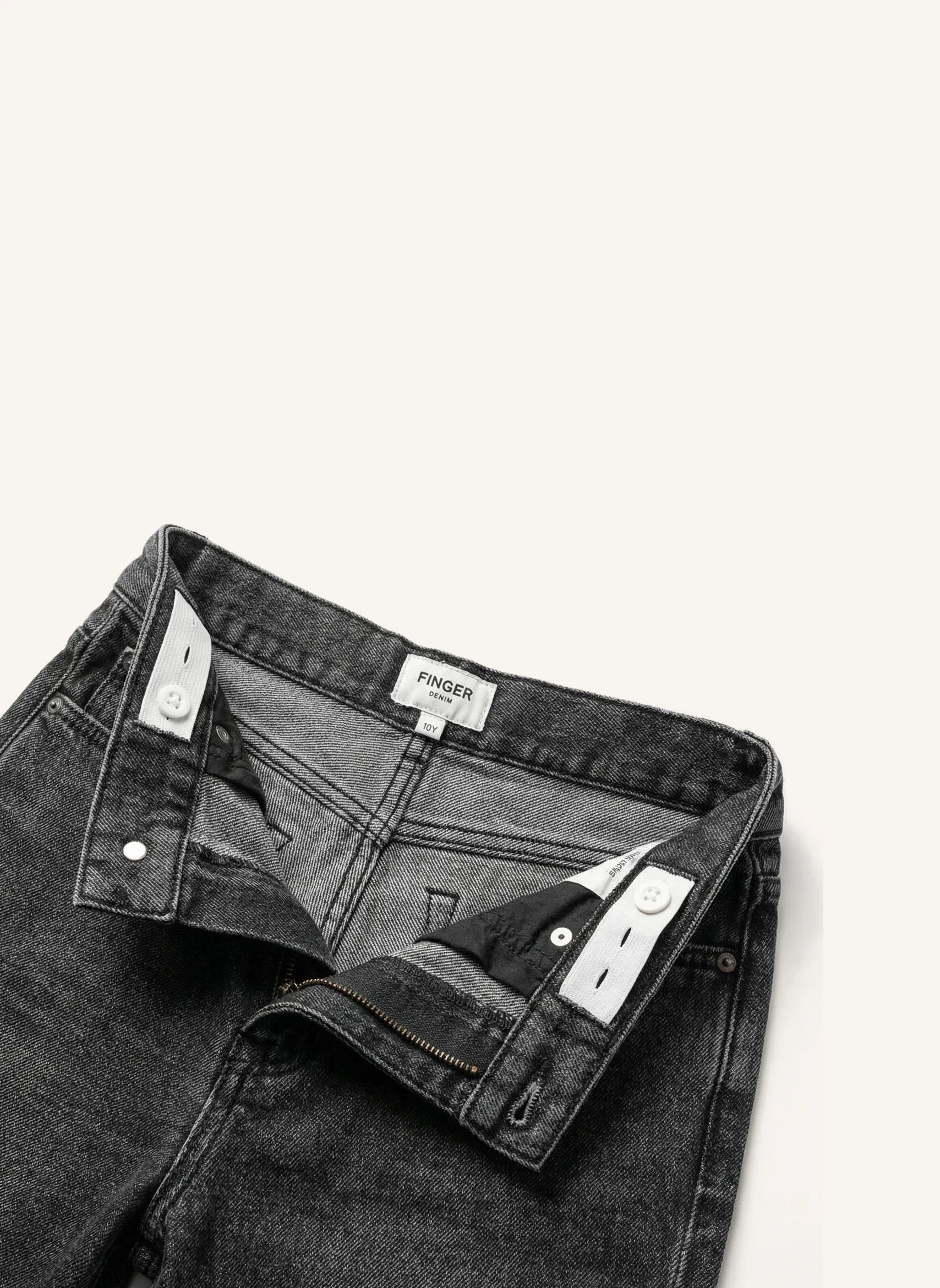 Short Denim Eva | Denim gris- Image produit n°13