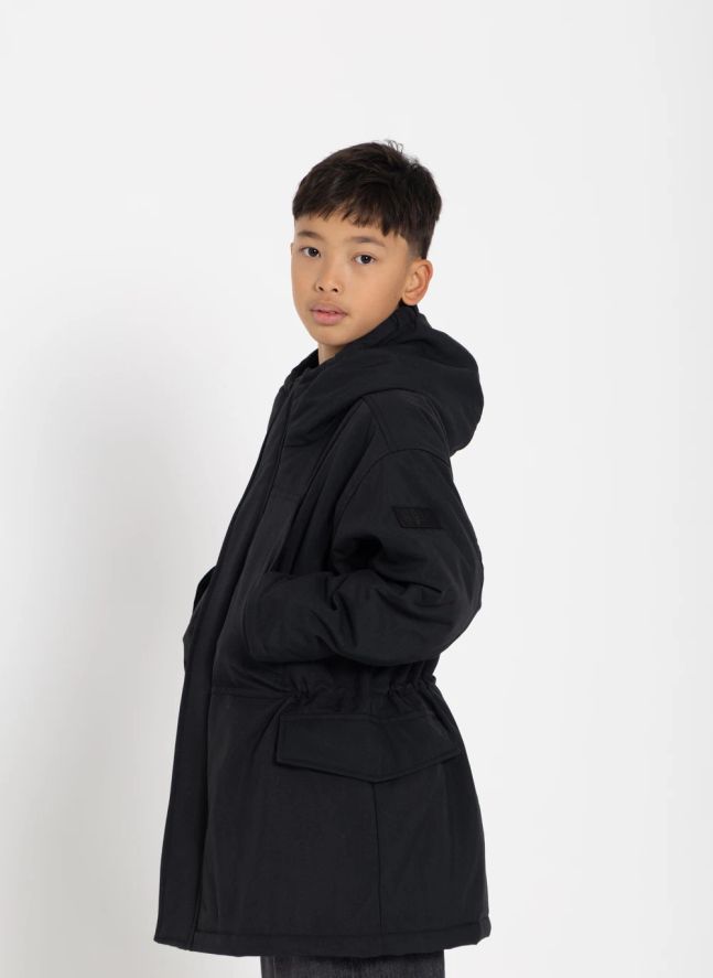 Parka acolchada con forro Oden | Negro