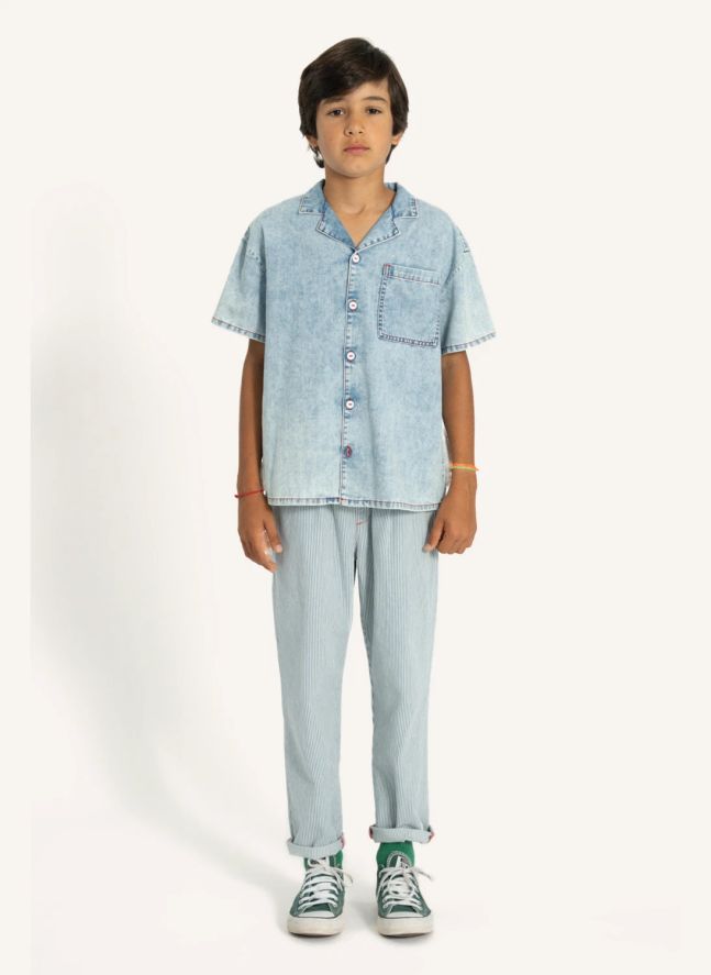 Chemise Denim | Bleu délavé