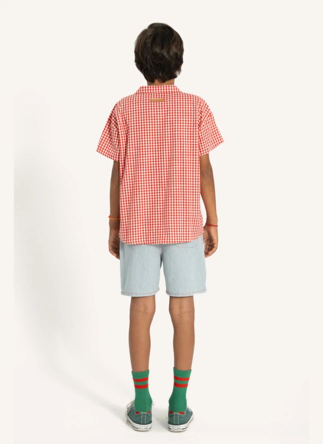 Chemise Vichy Coton Bio | Rouge