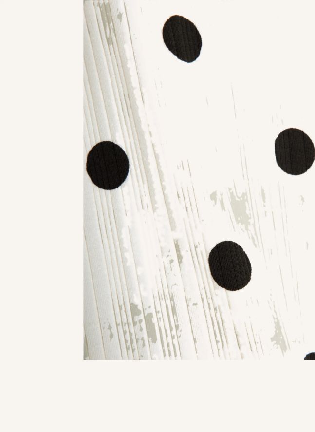 T-shirt Pois Coton Bio | Ecru