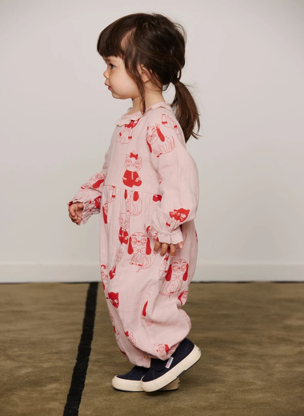 Combinaison Animaux Coton Bio | Rose- Image produit n°6