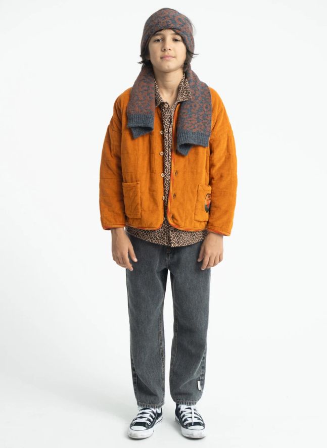 Bonnet Léopard | Gris anthracite