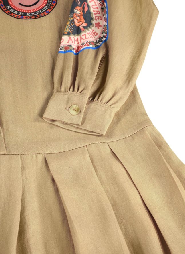 Carrie Smiley Shirt Dress | Camel