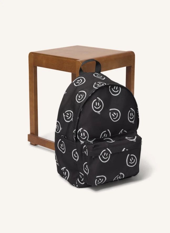 Sac à Dos Moi Smiley Fibres Recyclées | Noir