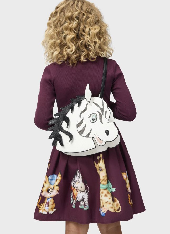 Robe Cassie Tigres Coton Bio | Bordeaux