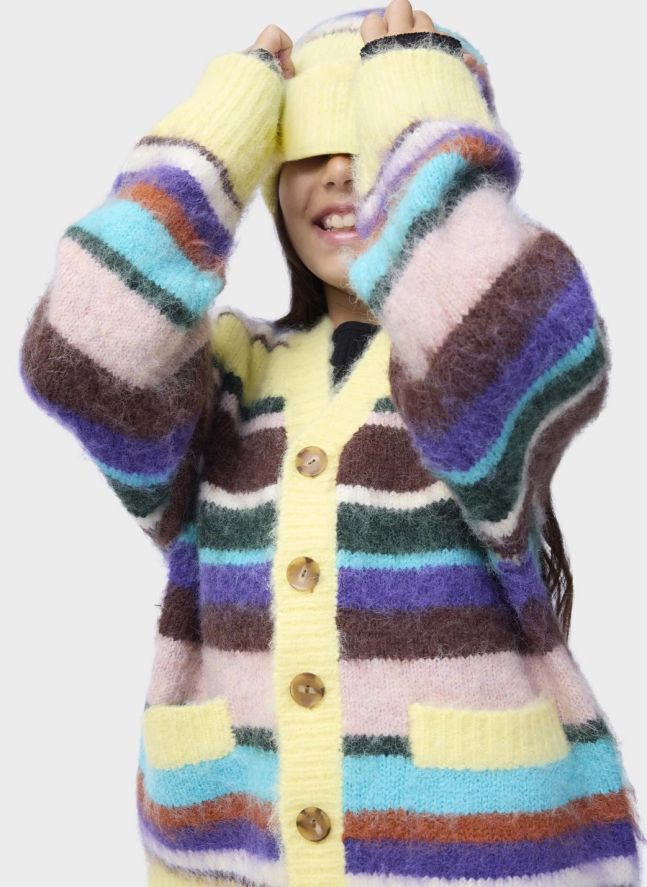 Gilet Bruttus Rayé | Jaune