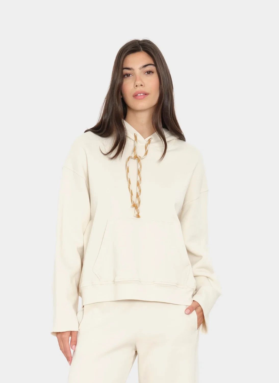 Sweat Chase Coton | Blanc- Image produit n°1
