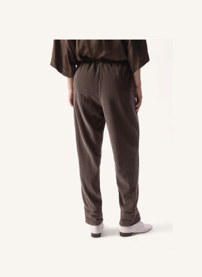 Pantalon Carotte Padow Coton | Cendre