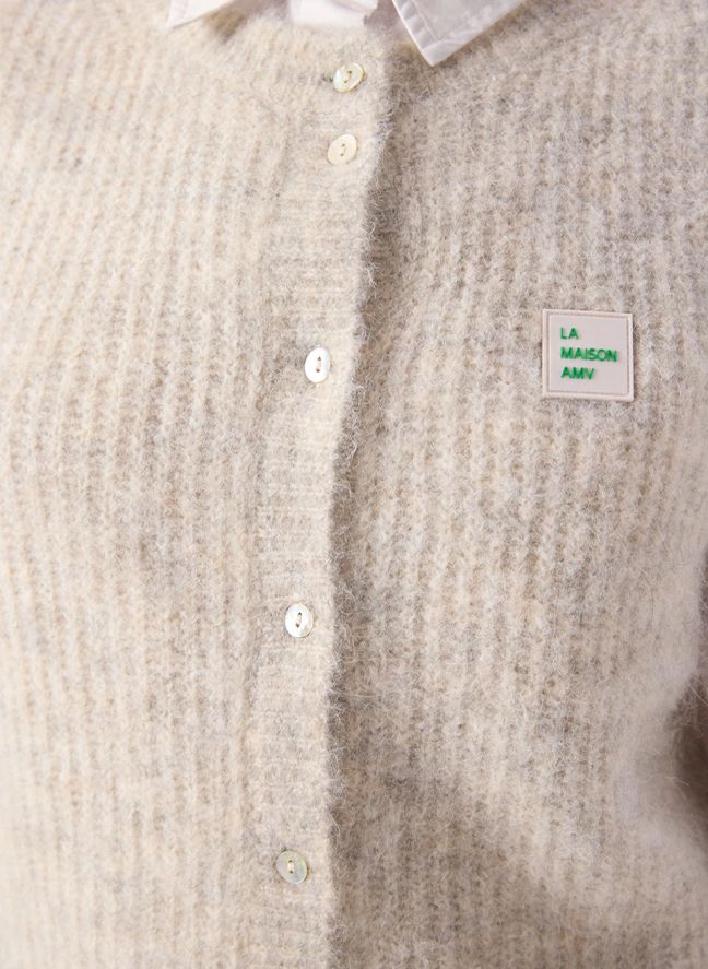 Gilet East Alpaga | Gris chiné