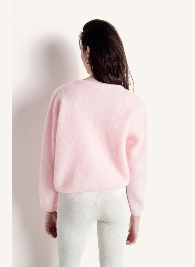 Gilet Vitow Alpaga | Rose bonbon