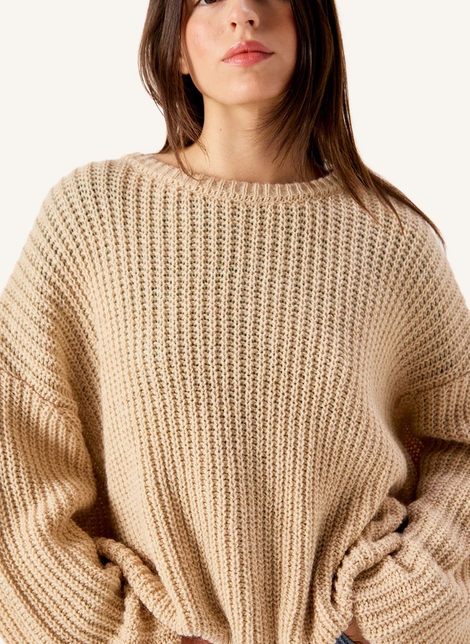 Pull Cyrow Laine | Beige- Image produit n°6