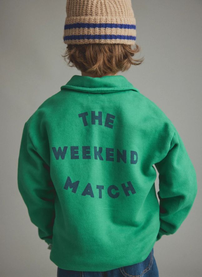 Sweat Col Polo Otto | Vert prairie