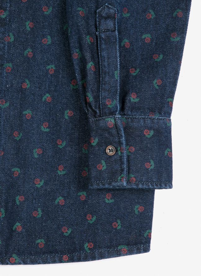 Chemise Swamp Whirl Coton Bio | Bleu marine