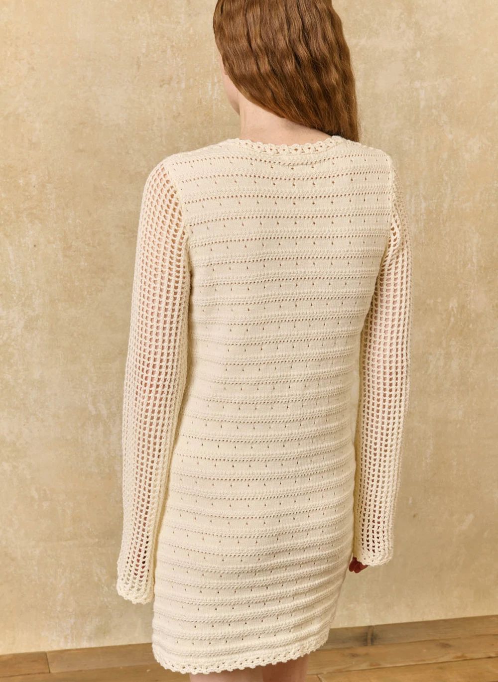 Robe Eleonora Coton | Crème- Image produit n°6