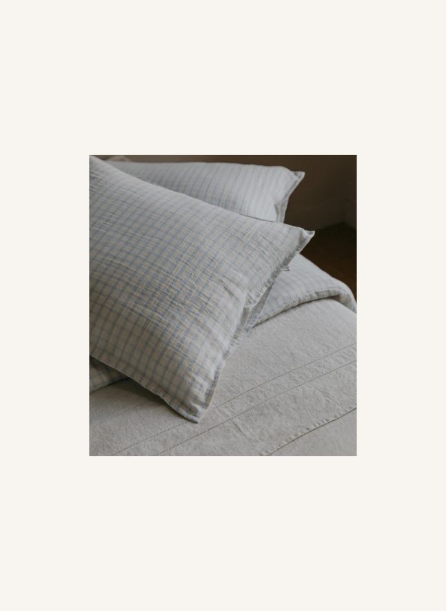 Gingham pillowcase