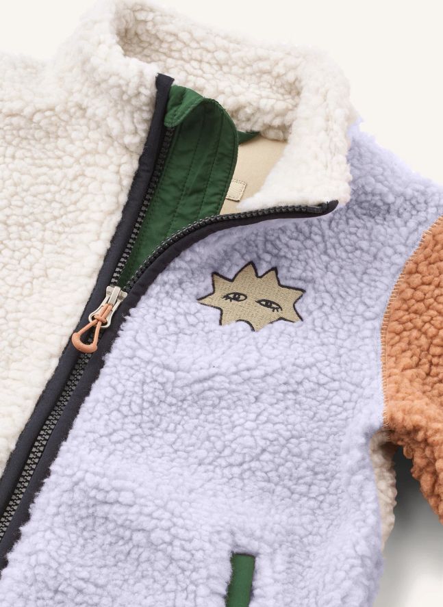 Veste Façon Sherpa Nolan Mood Fibres Recyclées | Mauve