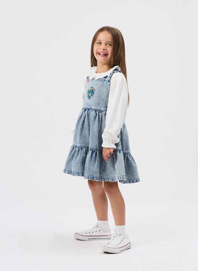 Robe Denim - Goldie + Ace x Schtroumpfs | Bleu