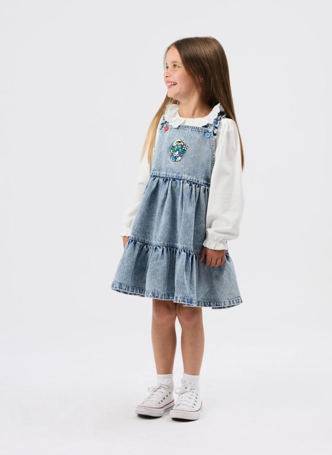 Robe Denim - Goldie + Ace x Schtroumpfs | Bleu