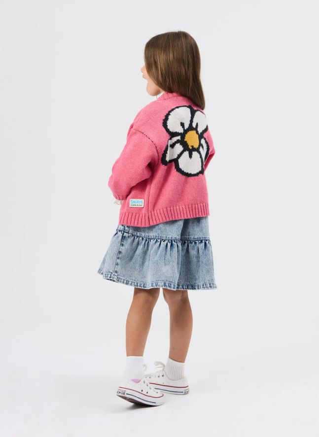 Cardigan - Goldie + Ace x Schtroumpfs | Rose