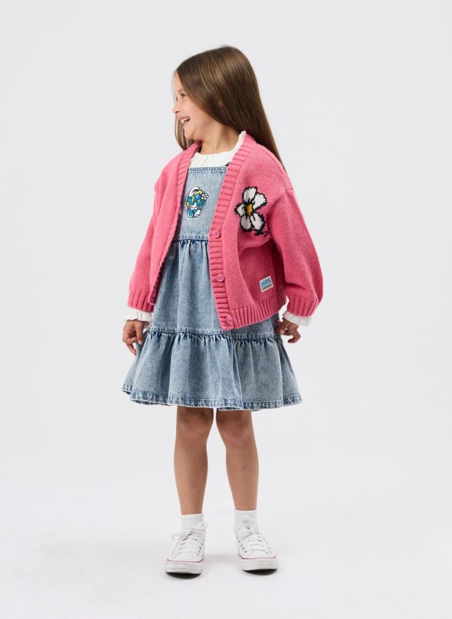 Cardigan - Goldie + Ace x Schtroumpfs | Rose