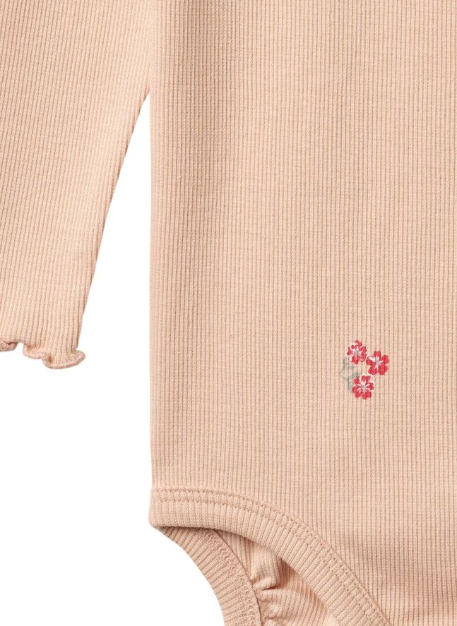 Rie Body Flowers Algodón orgánico | Rosa Melocotón