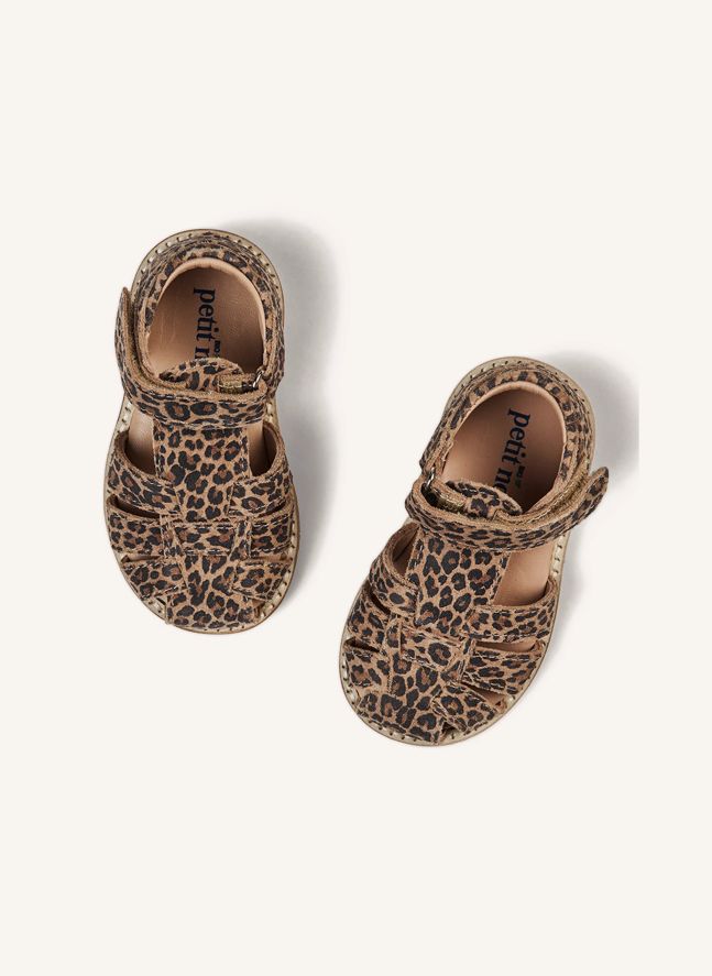 Leopard Classic Scratch Sandals | Brown