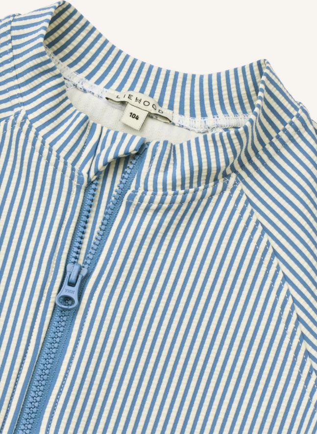 Traje de neopreno Max Striped Seersucker UV Protection Fibras recicladas | Azul