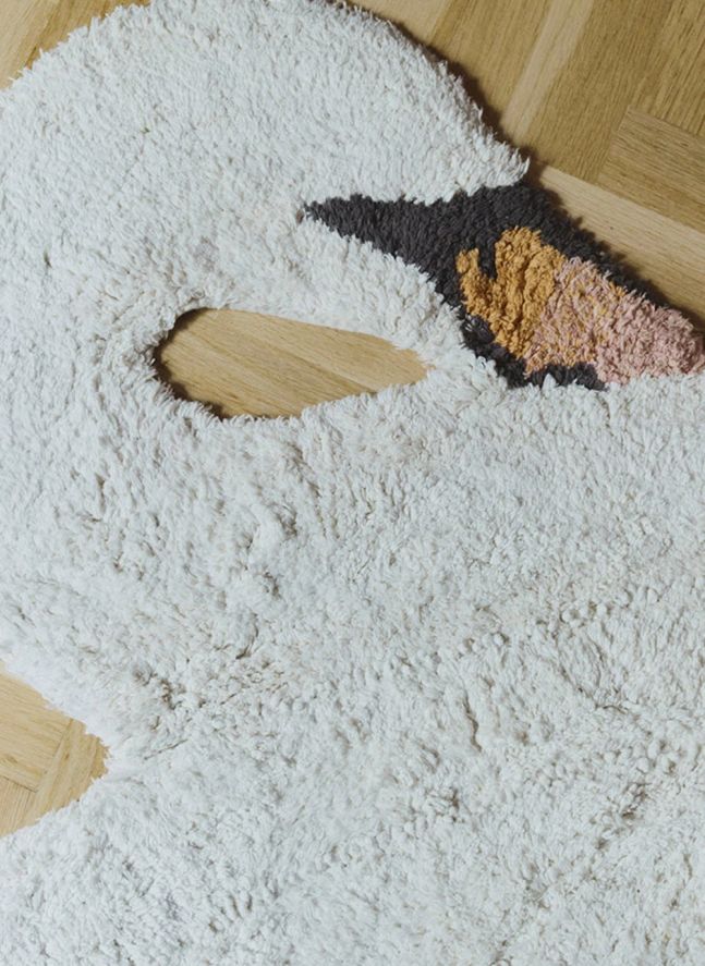 Tapis Cygne | Blanc