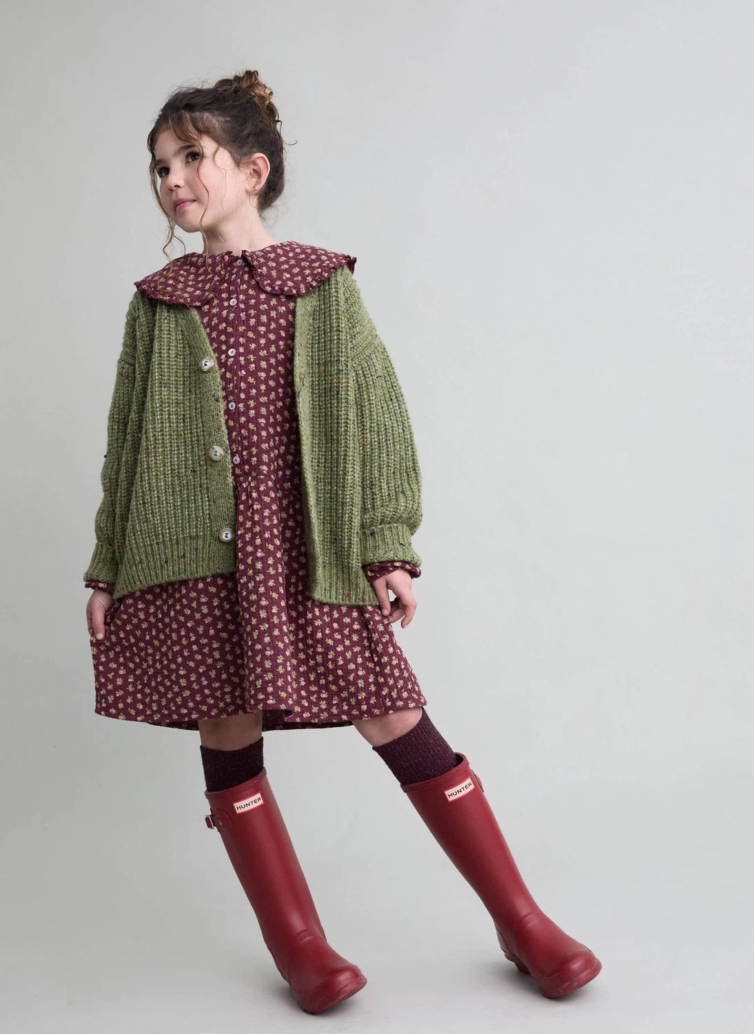 Cardigan Chiné Botonato | Vert- Image produit n°5