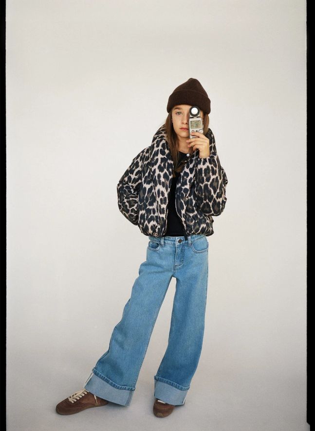 Doudoune Heylee Leopard | Marron