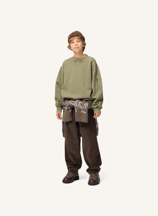 Pull Martell Coton Bio | Vert kaki