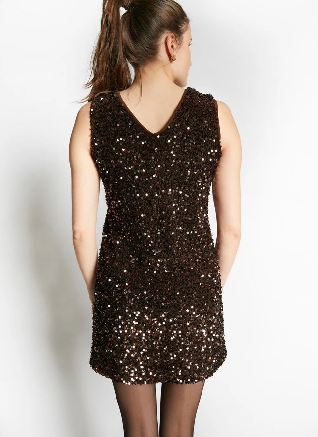 Robe Windhoek Pailletée | Marron