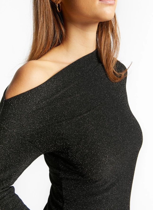 Robe Asymétrique Wrap | Noir