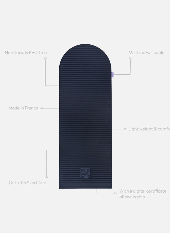 Tapis d'exercice Archy | Bleu marine
