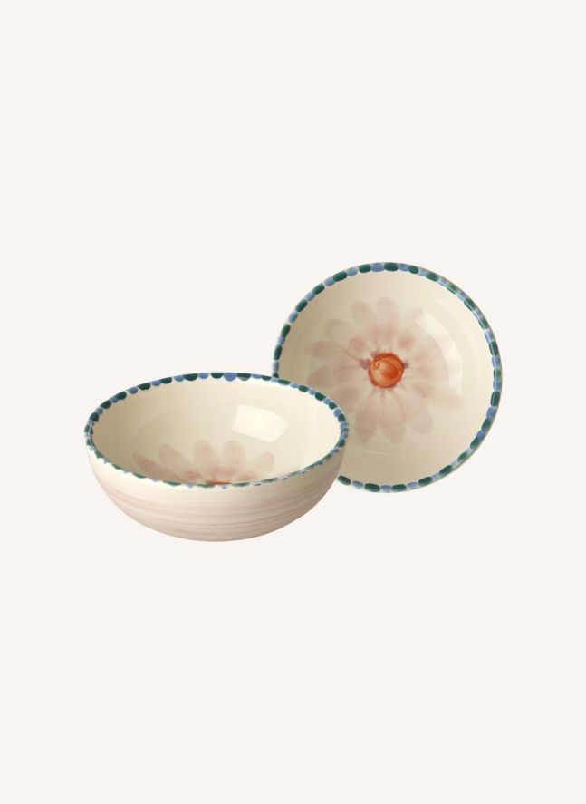 Bol en céramique Fleur | Rose pâle