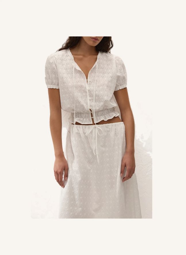 Top Santana Coton | Blanc