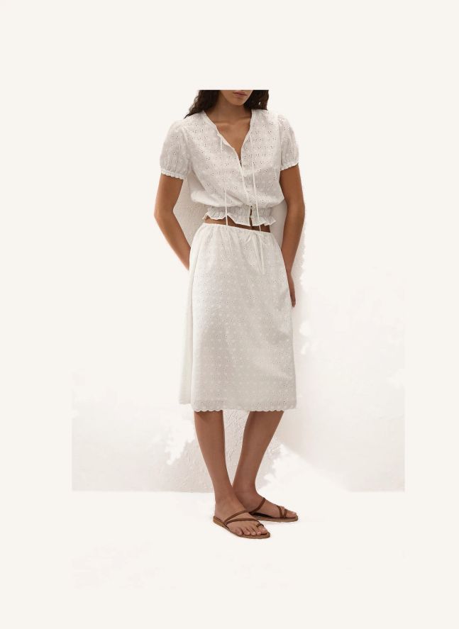 Top Santana Coton | Blanc