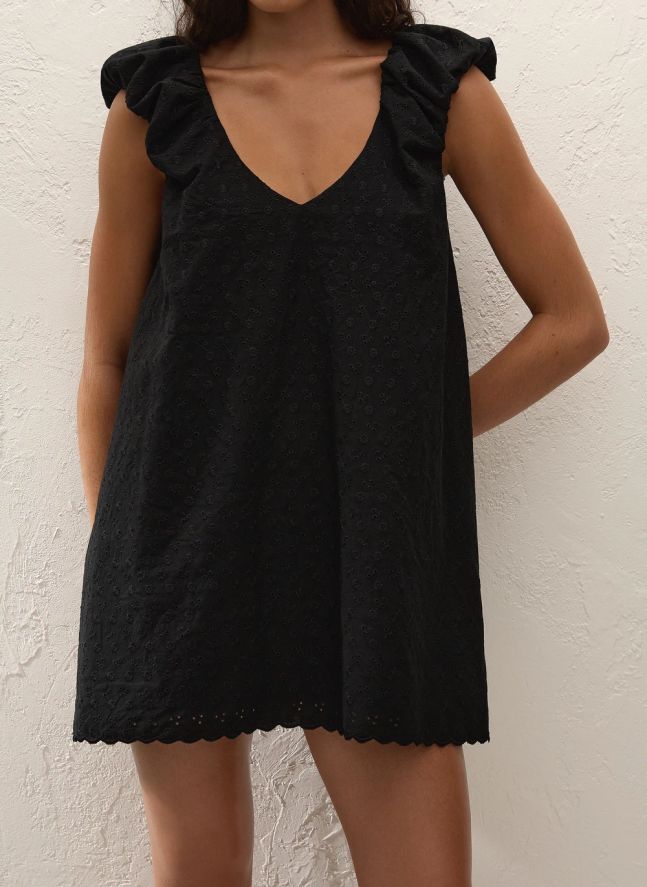 Robe Clementina Coton | Noir