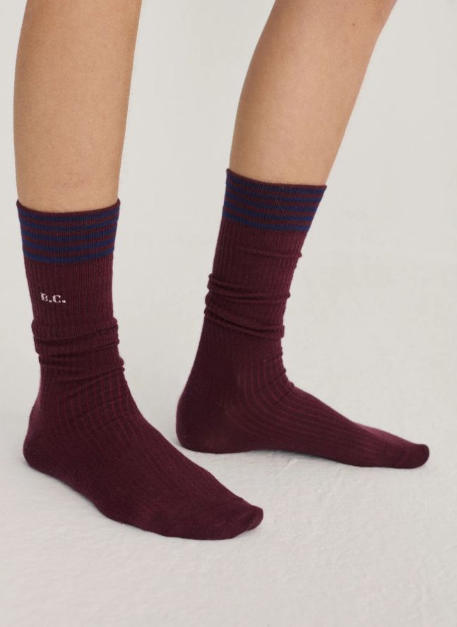 Chaussettes Coton Bio | Bordeaux