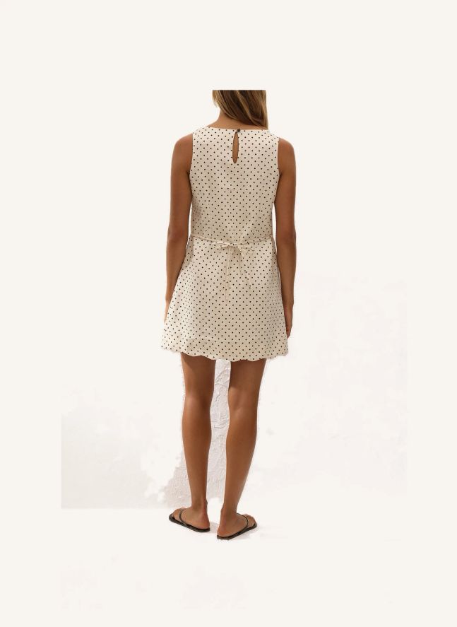 Robe Pois Iria Lin | Crème