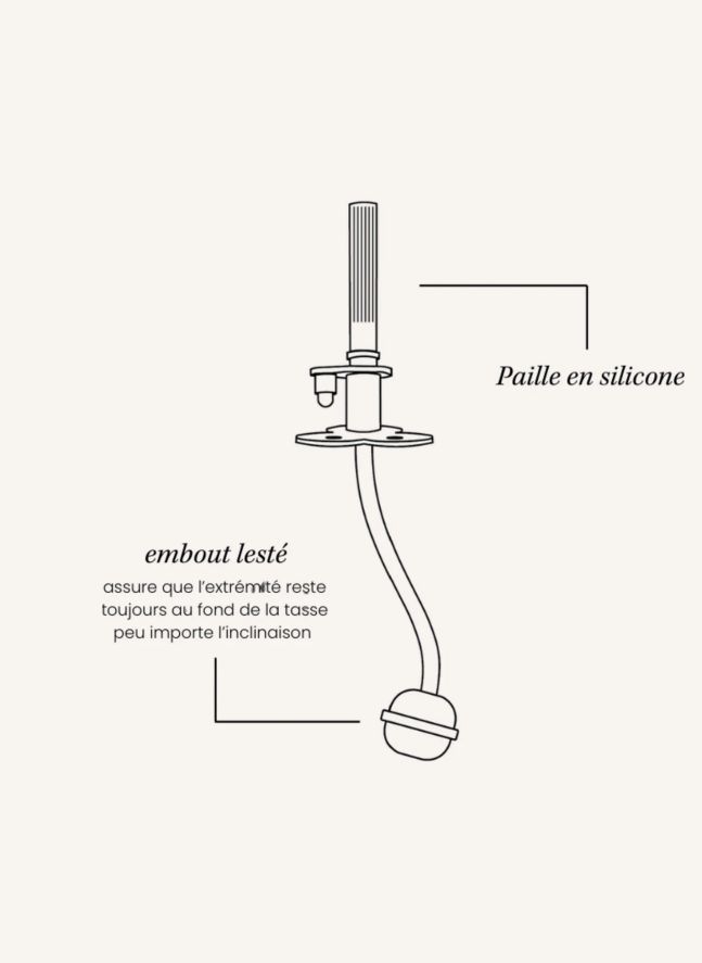 Tasse à paille | Nude