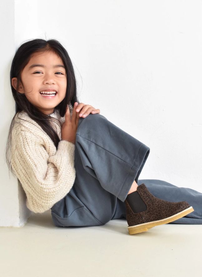 Boots Du Cos Léopard | Chocolat