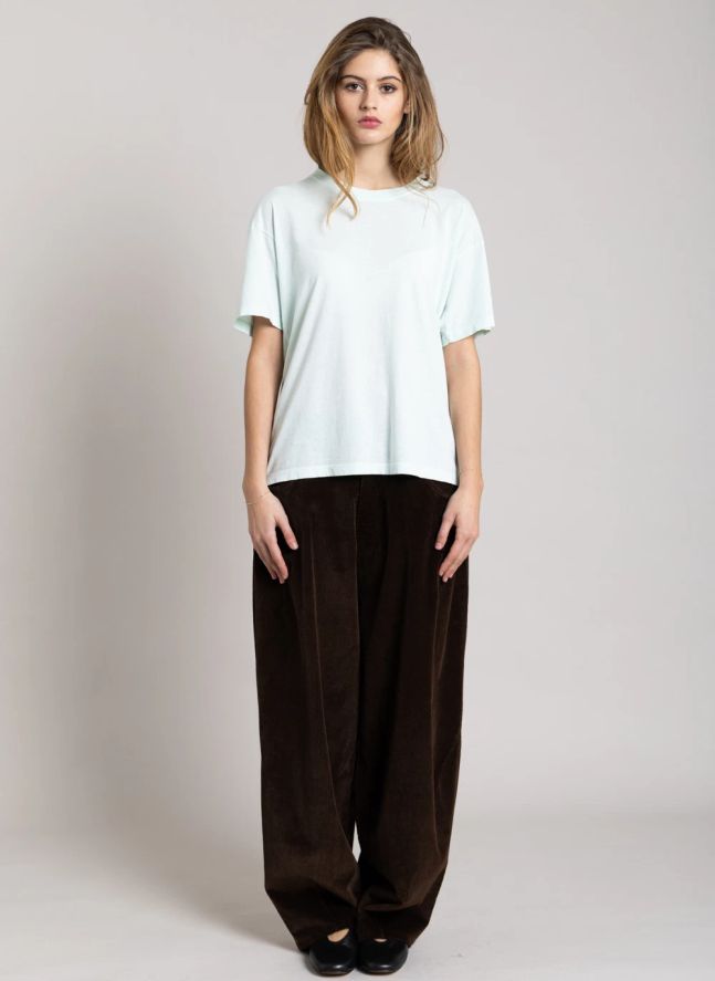 T-shirt Hana Coton Bio | Bleu Glacier