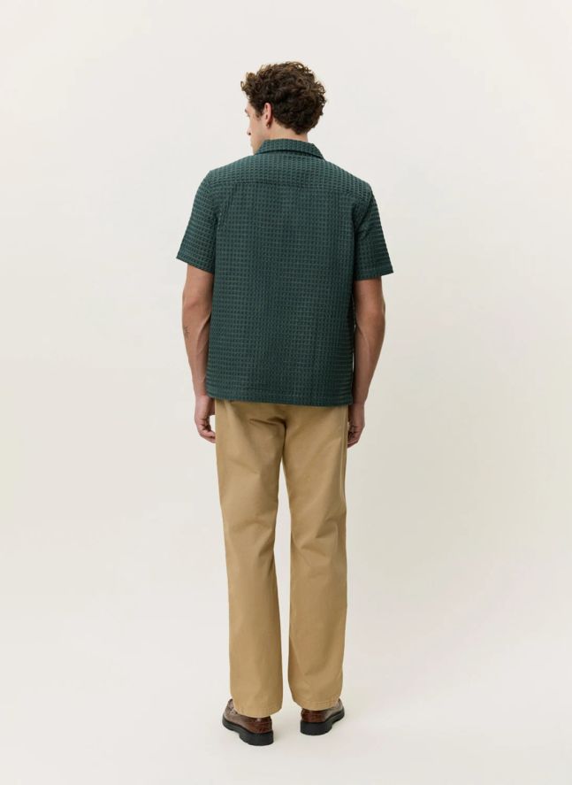 Chemise Chack Seersucker | Vert foncé